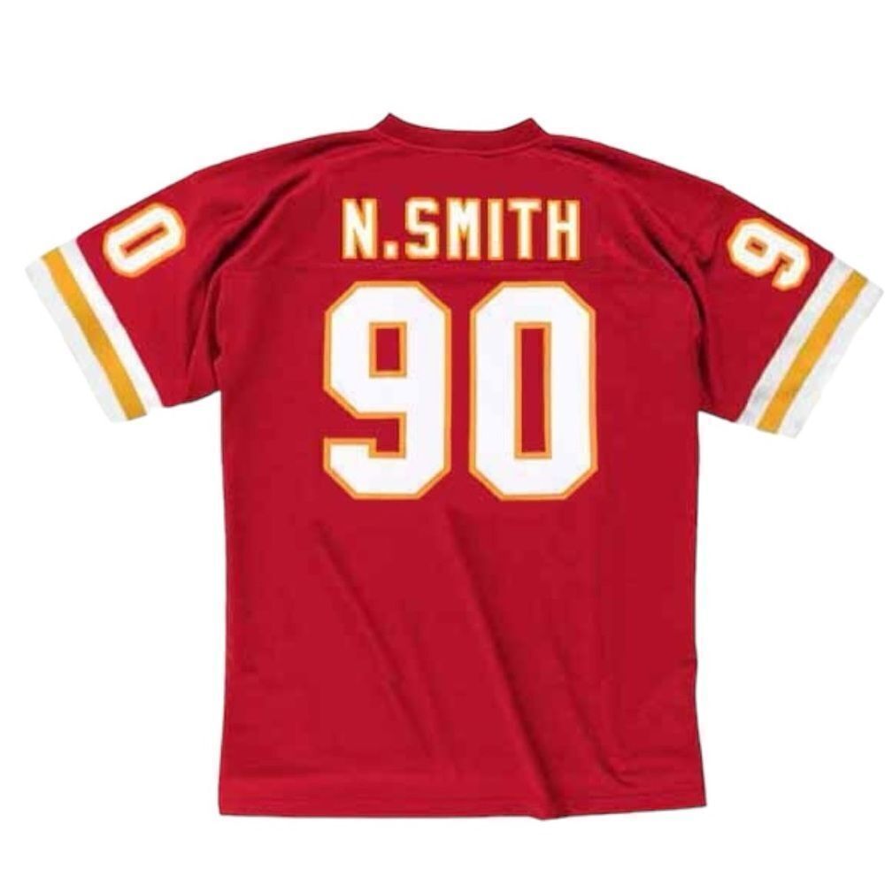 Wilson NEAL SMITH Kansas City Chiefs 1994 Throwback Home NFL Football Jersey 48